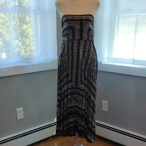 Elegant Strapless Maxi Dress